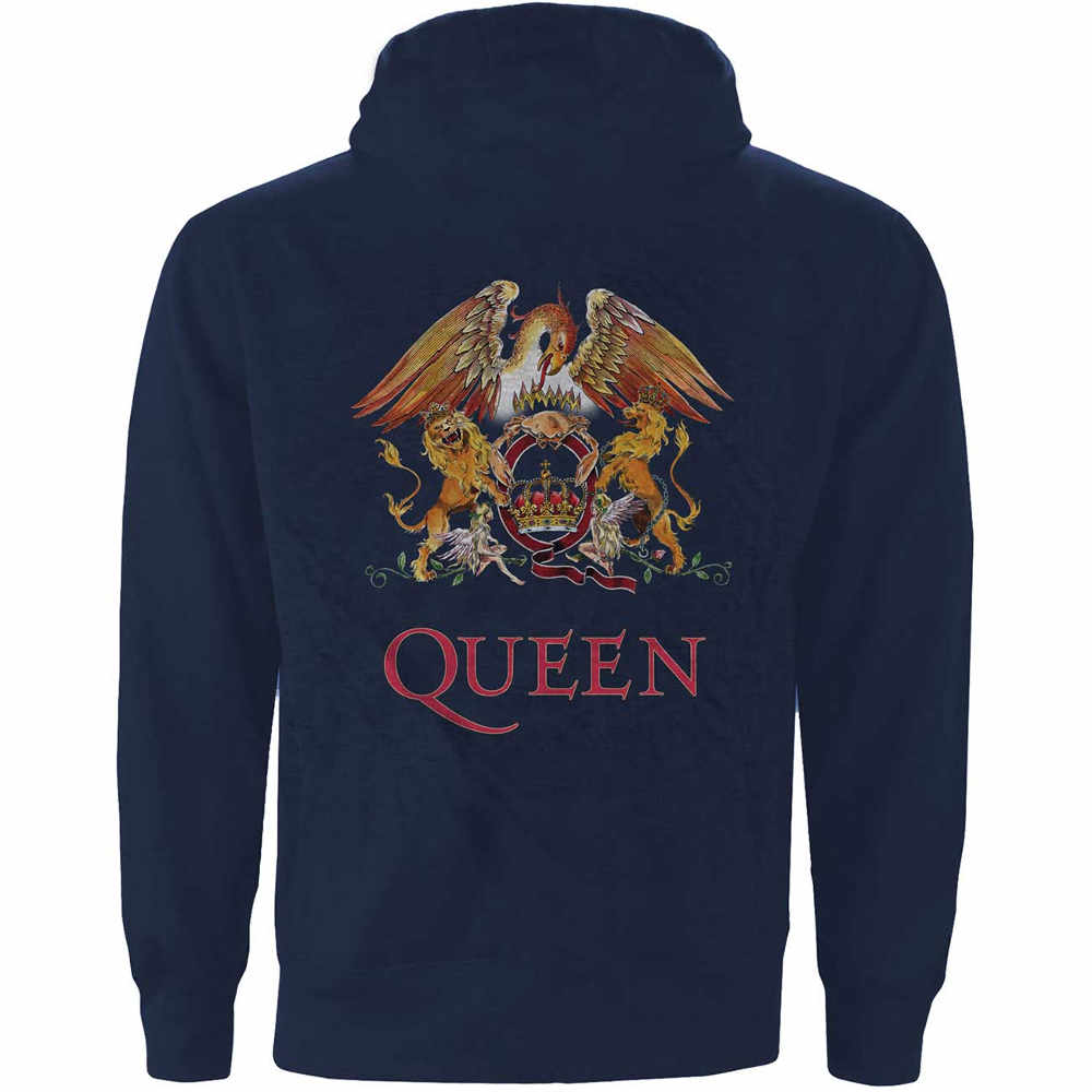 Queen - Classic Crest Zip hoodie - Blue